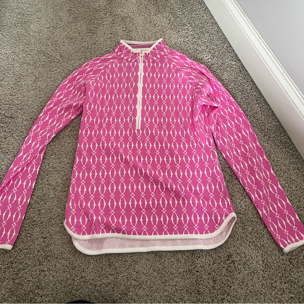 NWT Magnolia Lane Collection Pink Patterned Zip Up